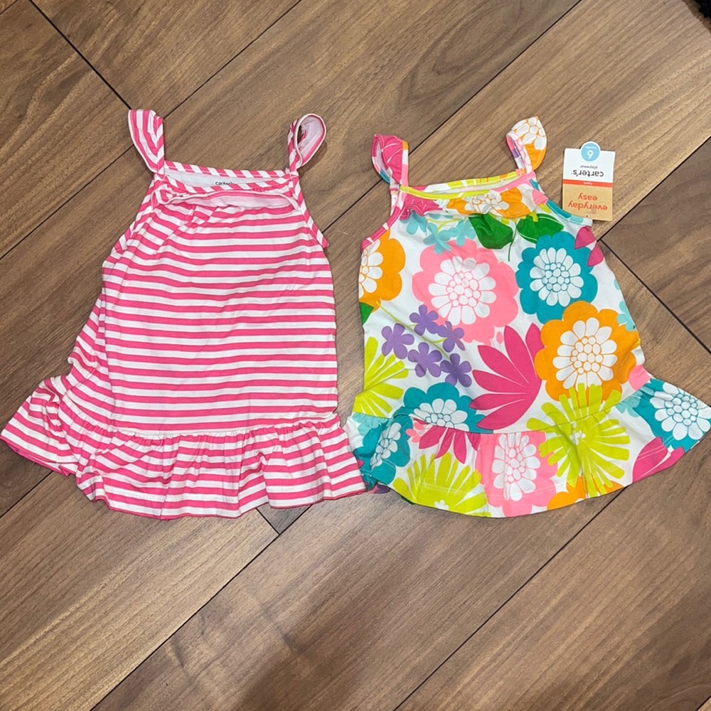 NWT Girl’s 2 pack Dresses 6m